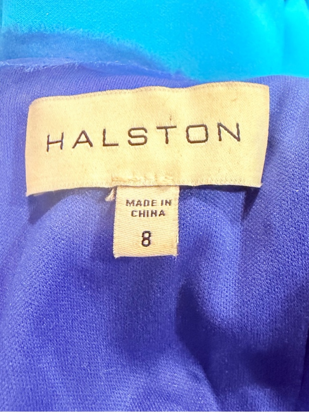 Halston Heritage Electric Blue Sequin Maxi Dress - Picture 10 of 11